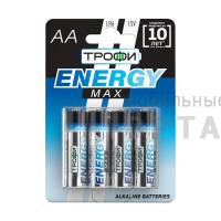 Элемент питания Трофи LR6-4BL ENERGY MAX  Alkaline (40/640/20480)