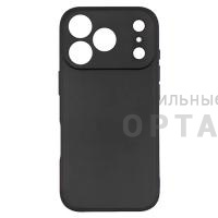 Чехол Soft-touch Black силиконовый в техпаке, iPhone 16