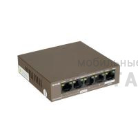 Неуправляемый гигабитный PoE (PSE и PD) коммутатор Tenda TEG1105PD, PoE IN 10/100/1000 Мбит/с, PoE OUT 10/100/1000 Мбит/с, мощность до 30 Вт