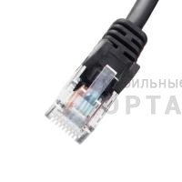 Патчкорд литой iOpen  UTP кат.5е 1м черный <ANP511_1M_BK>