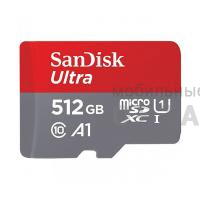 Карта памяти MicroSDXC 512 Гб SanDisk Class 10 Ultra UHS-I A 1 (140 Mb/s) без адаптера