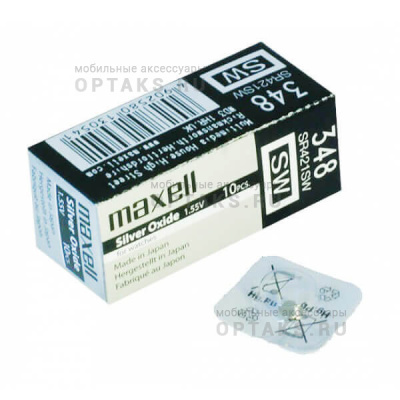 Элемент питания MAXELL  SR 421 (348)   (10/100)